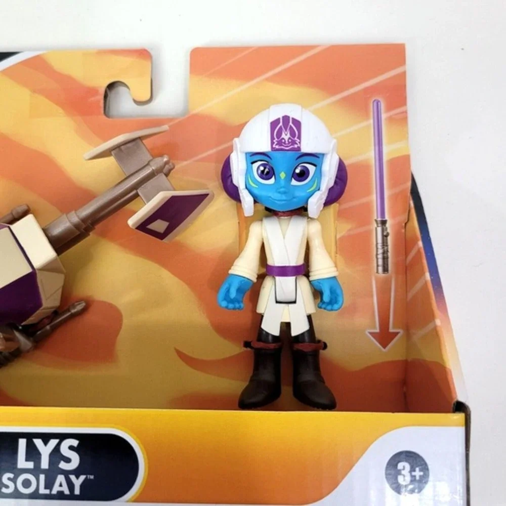 Star Wars Young Jedi Adventures Lys Solay‎ Action Figure with Speeder - Hasbro